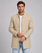 Cappotto Uomo Sartoriale in Lana con Collo Alto