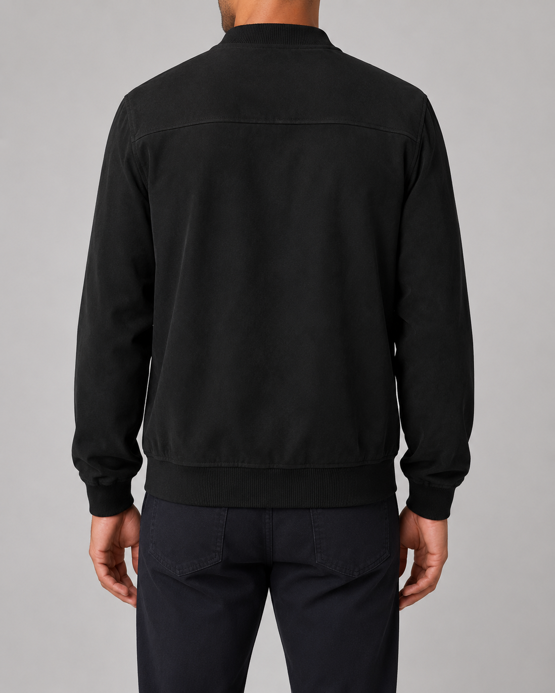 Giacca Bomber Uomo Effetto Camoscio