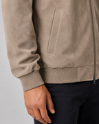Giacca Bomber Uomo Effetto Camoscio
