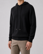 Felpa Uomo in Maglia di Lana con Cappuccio