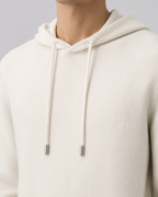 Felpa Uomo in Maglia di Lana con Cappuccio