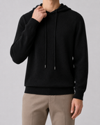 Felpa Uomo in Maglia di Lana con Cappuccio