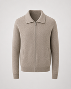 Maglione Uomo in Lana con Zip Integrale