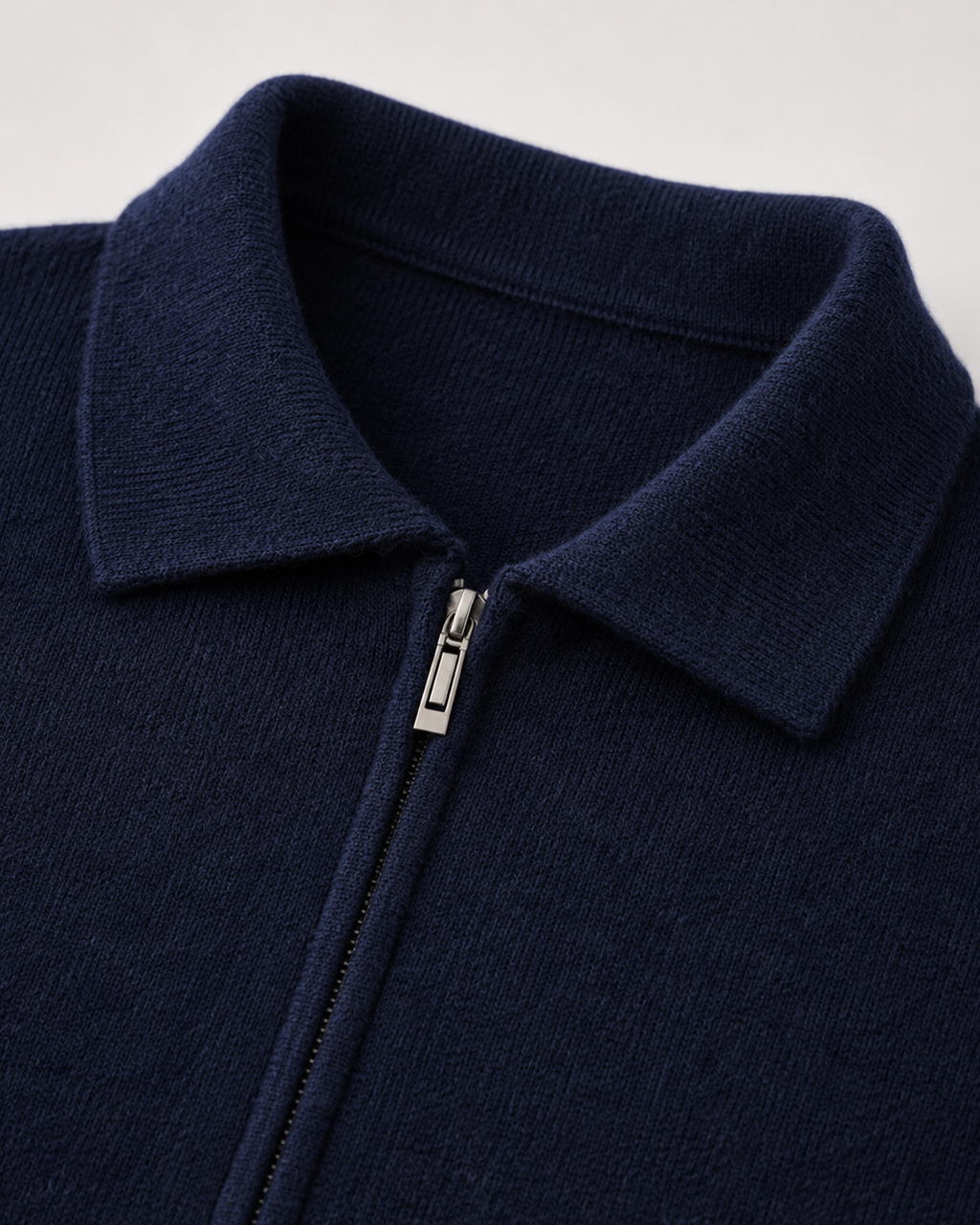 Maglione Uomo in Lana con Zip Integrale
