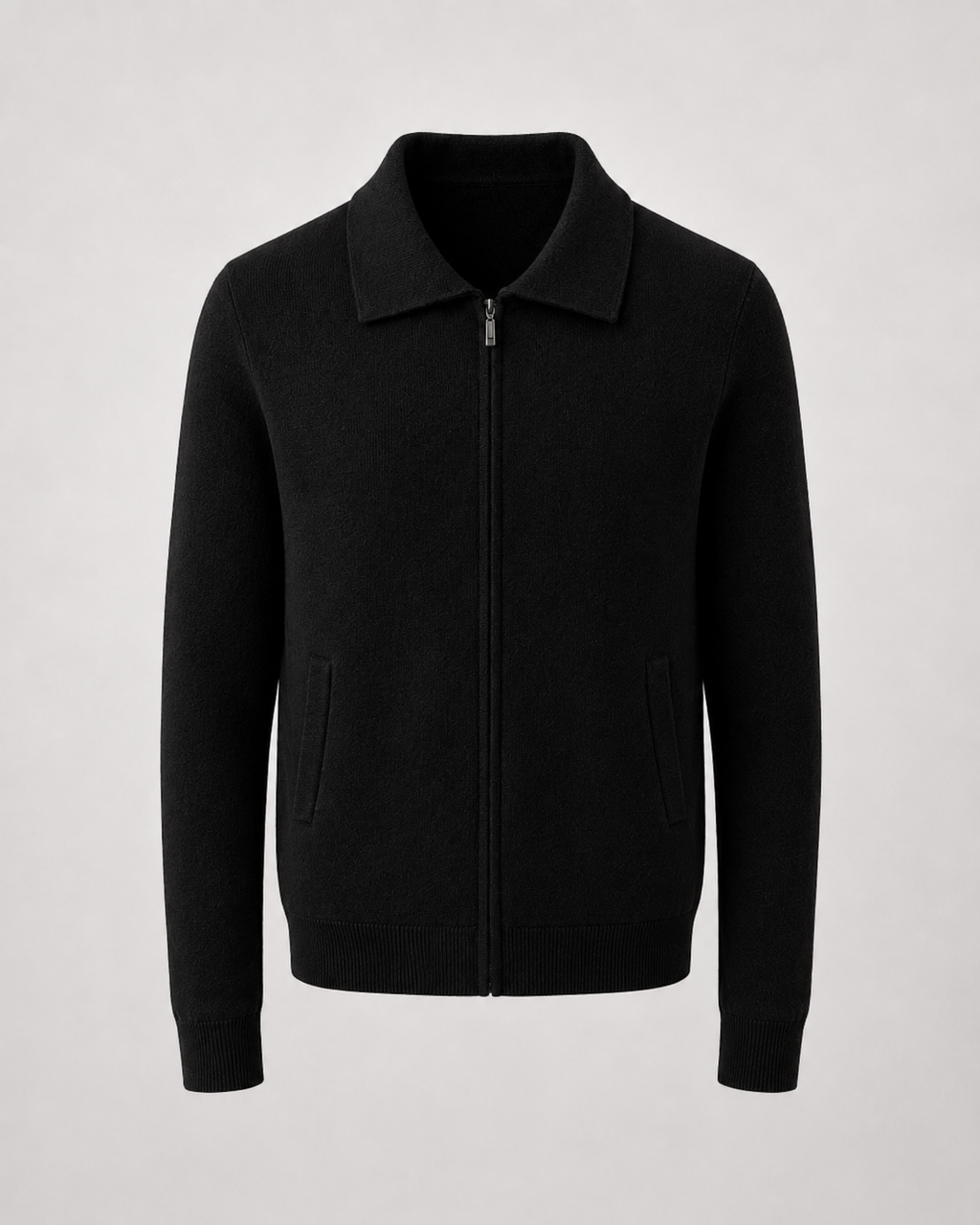 Maglione Uomo in Lana con Zip Integrale