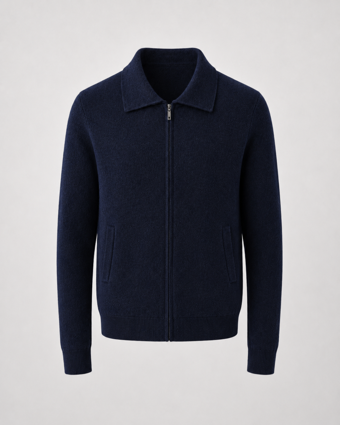 Maglione Uomo in Lana con Zip Integrale