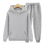 Tuta Uomo Due Pezzi con Felpa con Cappuccio e Pantaloni Jogger – Completo Sportivo Casual