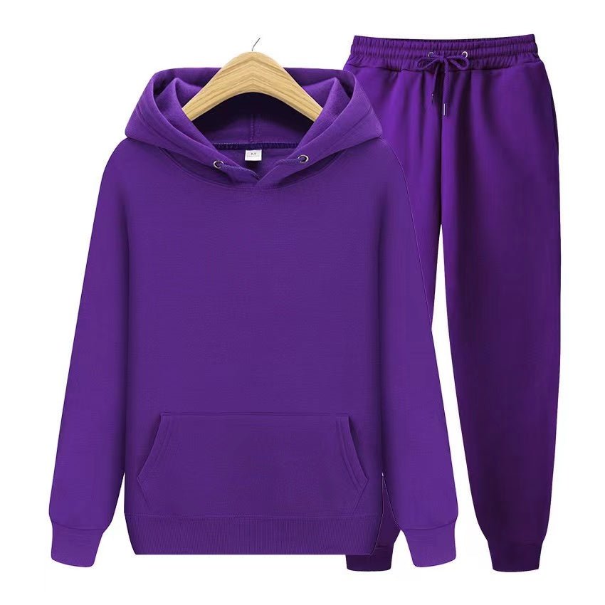 Tuta Uomo Due Pezzi con Felpa con Cappuccio e Pantaloni Jogger – Completo Sportivo Casual