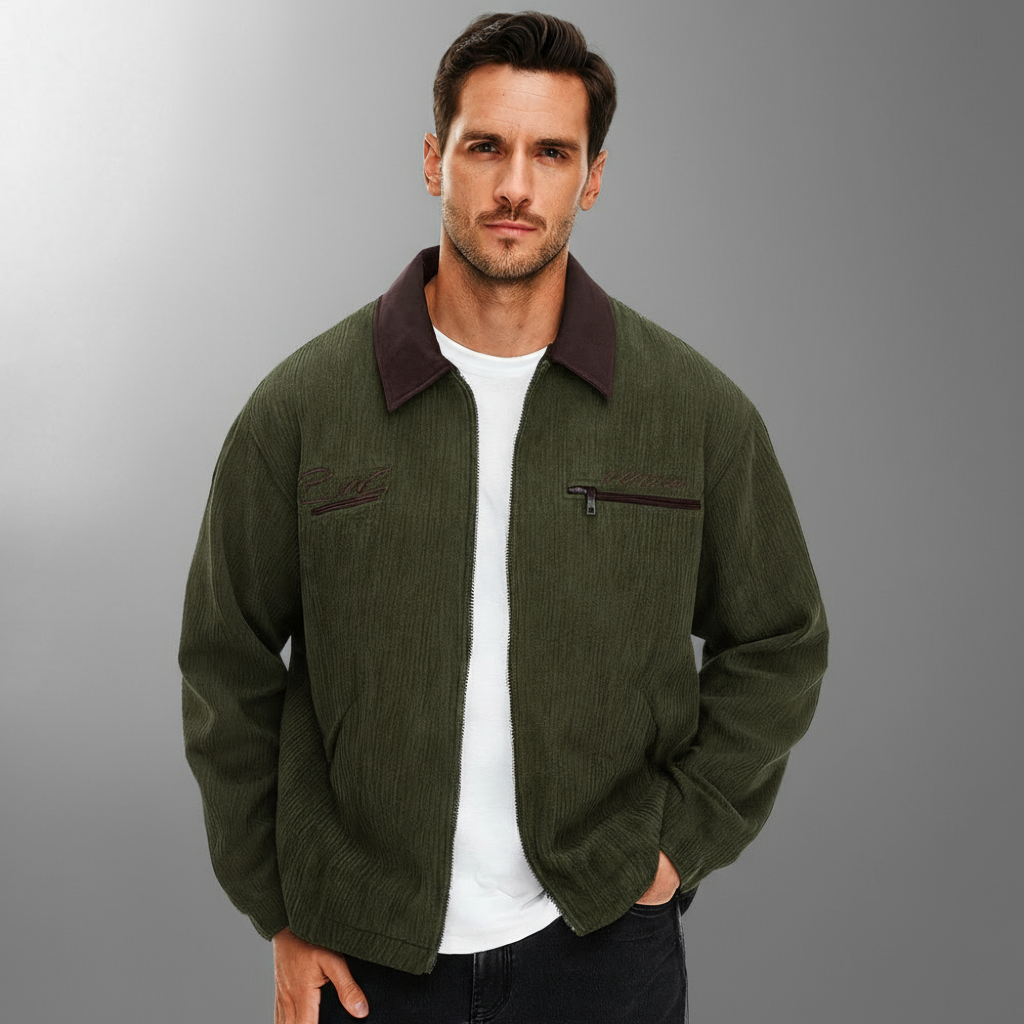 Chaqueta ligera para hombre con cremallera – Elegante y versátil para un estilo informal elegante