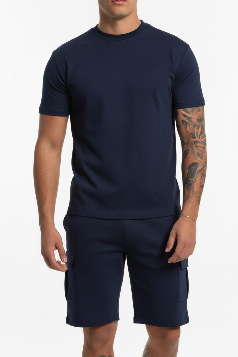 Monaco Cargo Sæt med T-Shirt og Shorts i Komfortabel Pasform