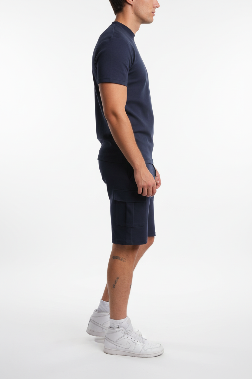 Monaco Cargo Sæt med T-Shirt og Shorts i Komfortabel Pasform