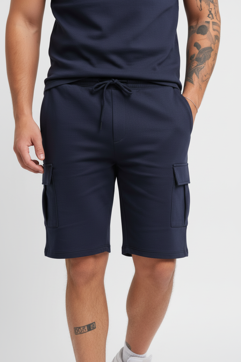 Monaco Set con T-Shirt e Pantaloni Cargo in Comoda Vestibilità