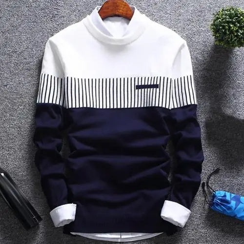 Maglione Uomo Fantasia con Girocollo – Stile Moderno e Comfort Quotidiano
