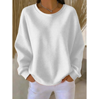 Maglione Oversize Donna Testurizzato con Spalle Scese