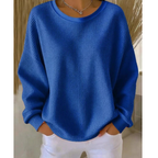 Maglione Oversize Donna Testurizzato con Spalle Scese