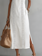 Abito Midi Elegante Ricamato ANFINITE Valentina