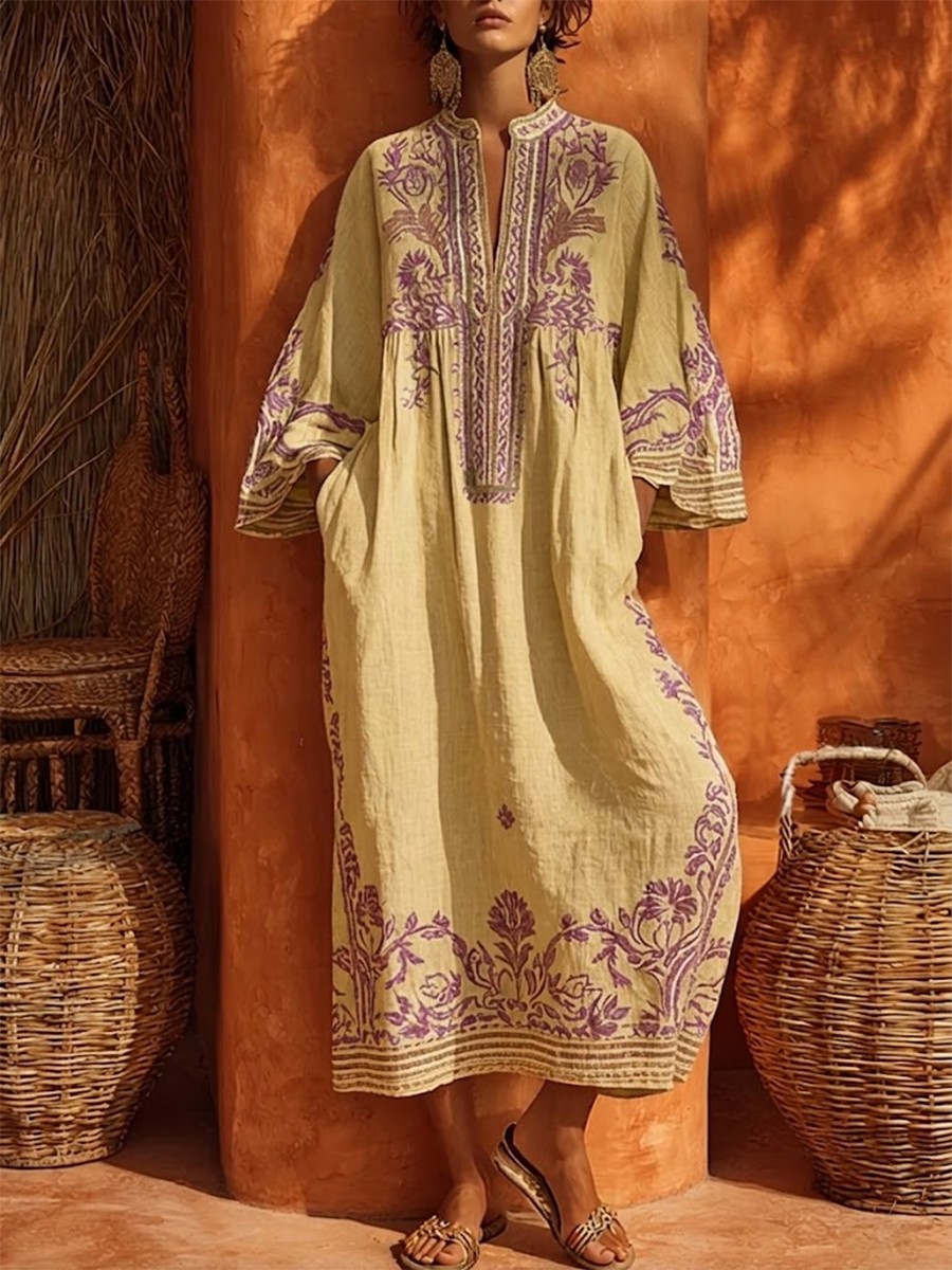 Abito Boho Ricamato ANFINITE Celestina