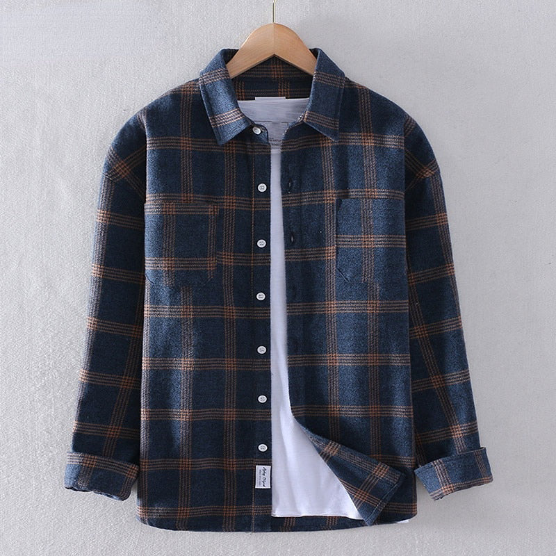Camicia Uomo Classica a Quadri