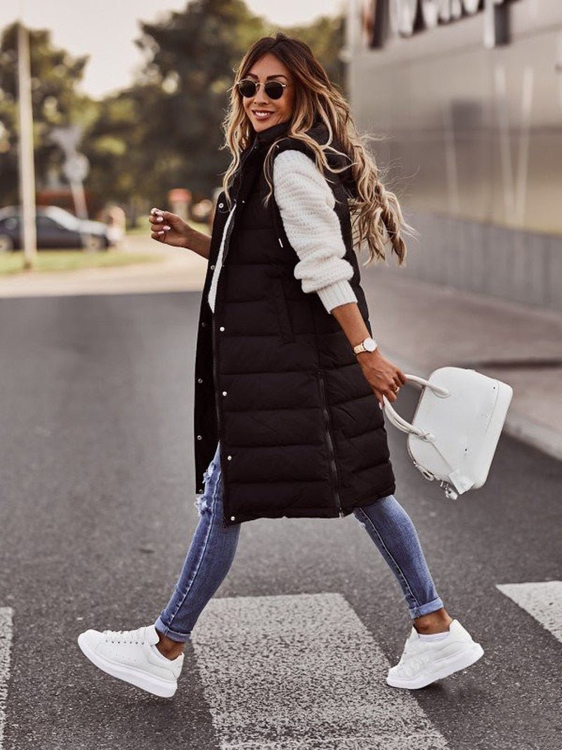 Gilet Donna Comodo Lunghezza Ginocchio - Livia