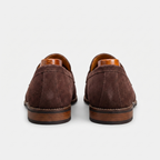 Mocasines Penny para hombre con efecto de ante y diseño clásico