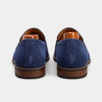 Mocasines Penny para hombre con efecto de ante y diseño clásico