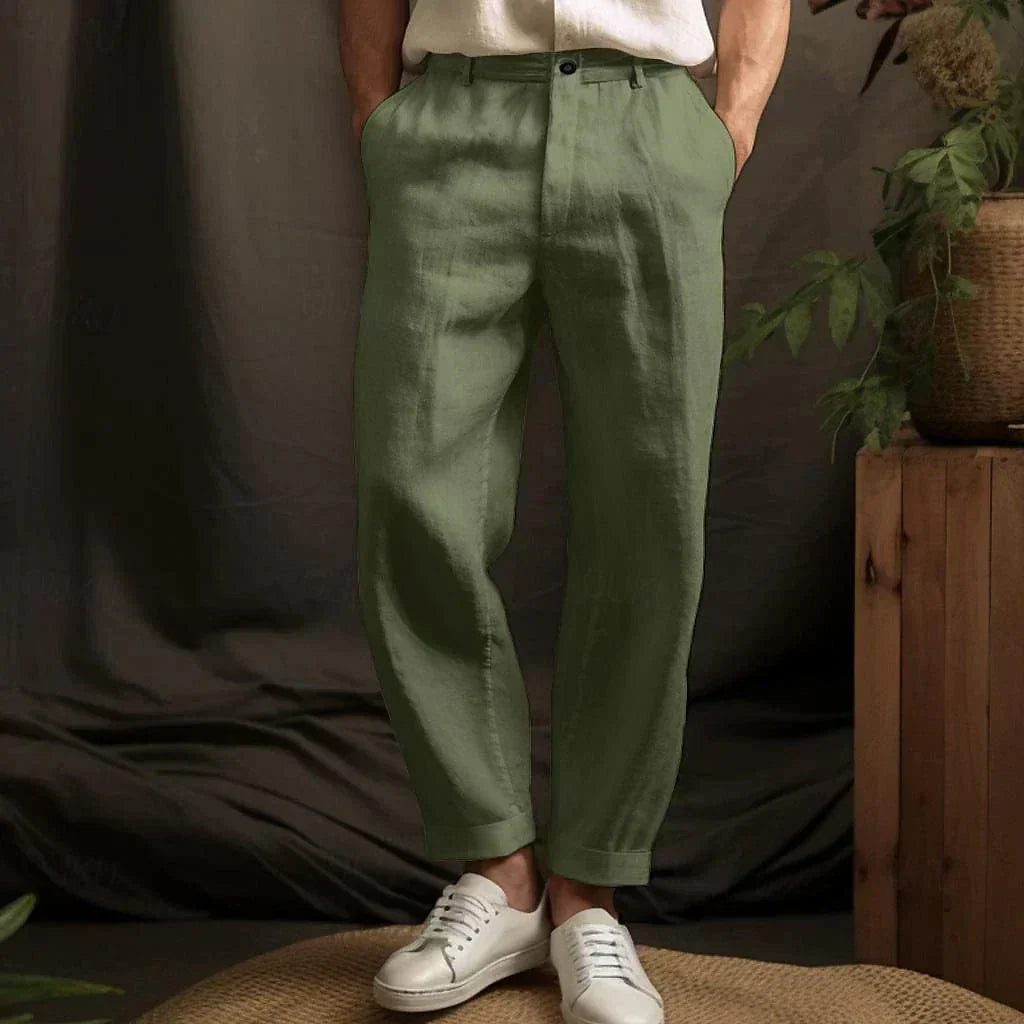 Pantalon homme d’été en lin