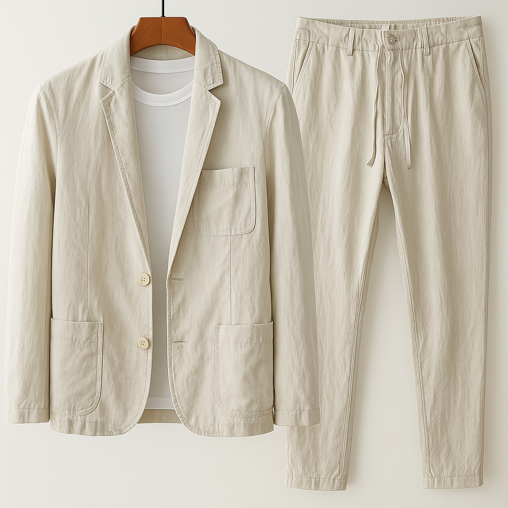 Completo Casual in Lino da Uomo – Freschezza, Comfort e Stile Estivo