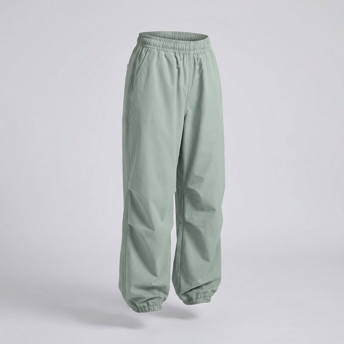 Pantalon cargo jogger femme à jambes larges - Modèle oversize avec taille élastique et chevilles réglables