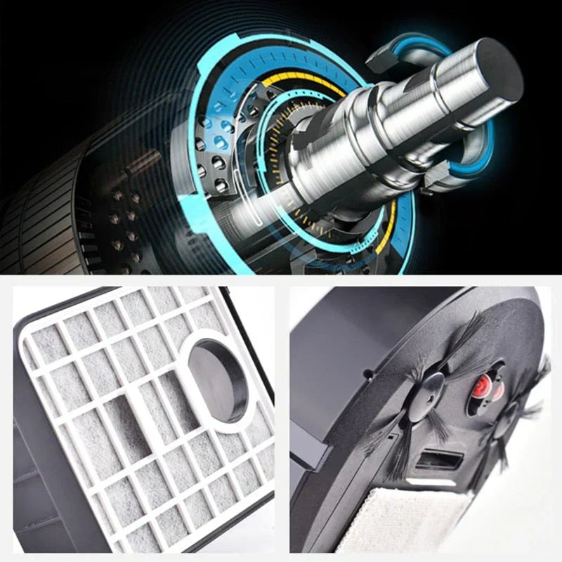 YANISHA 3-i-1 Robotstøvsuger & Gulvmoppe | Automatisk Rengøring i Hjemmet