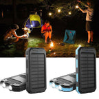 Batteria Portatile Solare Resistente all'Acqua – Caricatore Portatile con Doppi Uscite USB