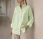 Camicia Oversize da Donna con Bottoni