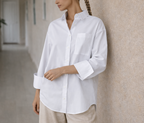 Camicia Oversize da Donna con Bottoni