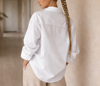Camicia Oversize da Donna con Bottoni