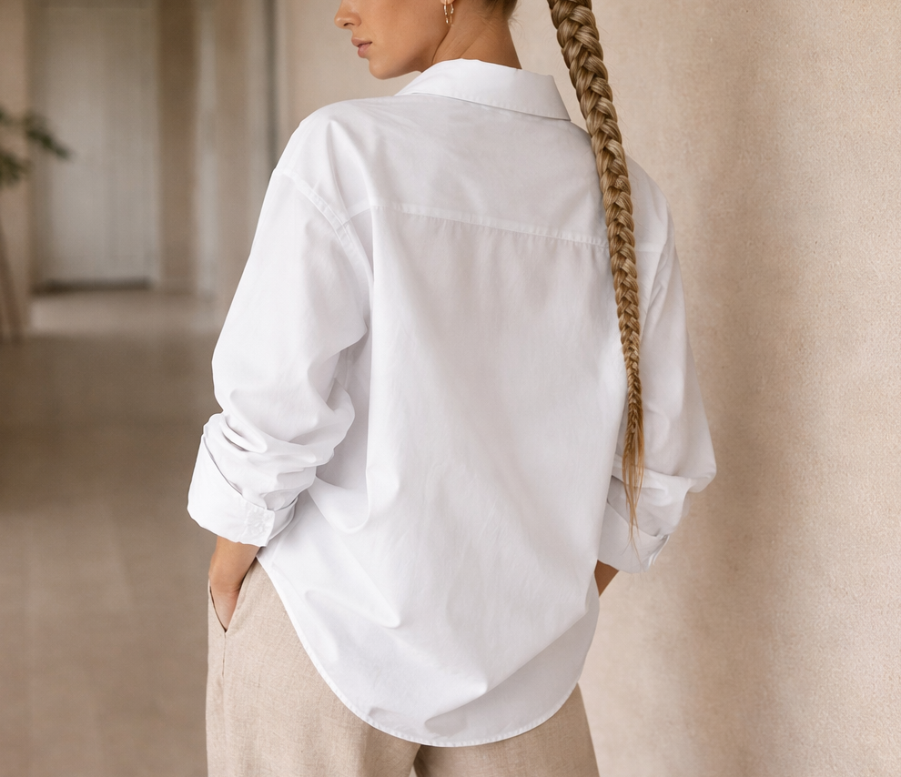 Camicia Oversize da Donna con Bottoni