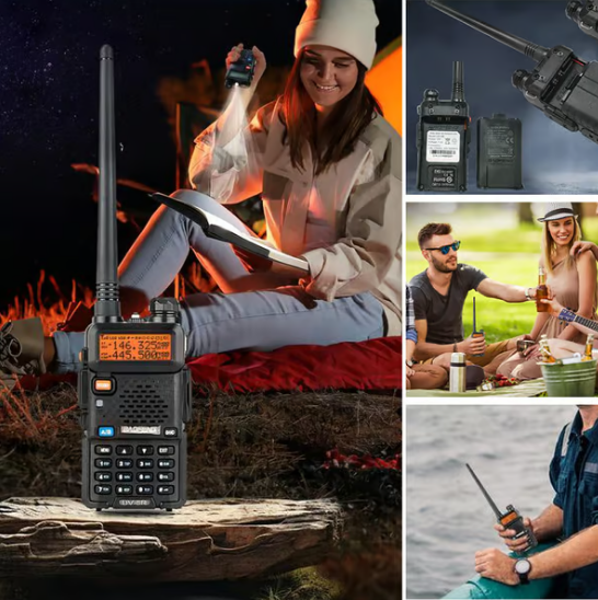 Walkie Talkie Dual Band Lang Rækkevidde