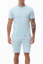 Set Monaco Cargo con T-Shirt e Shorts in Fit Casual