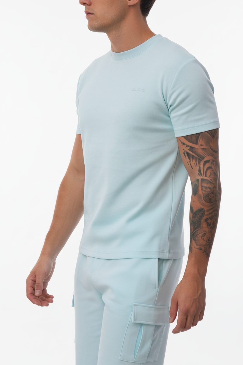 Monaco Cargo Sæt med T-Shirt og Shorts i Casual Fit