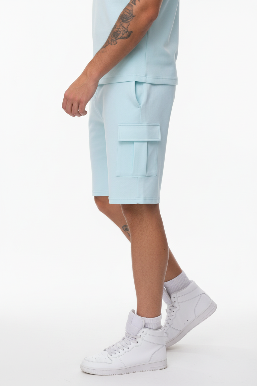 Set Monaco Cargo con T-Shirt e Shorts in Fit Casual