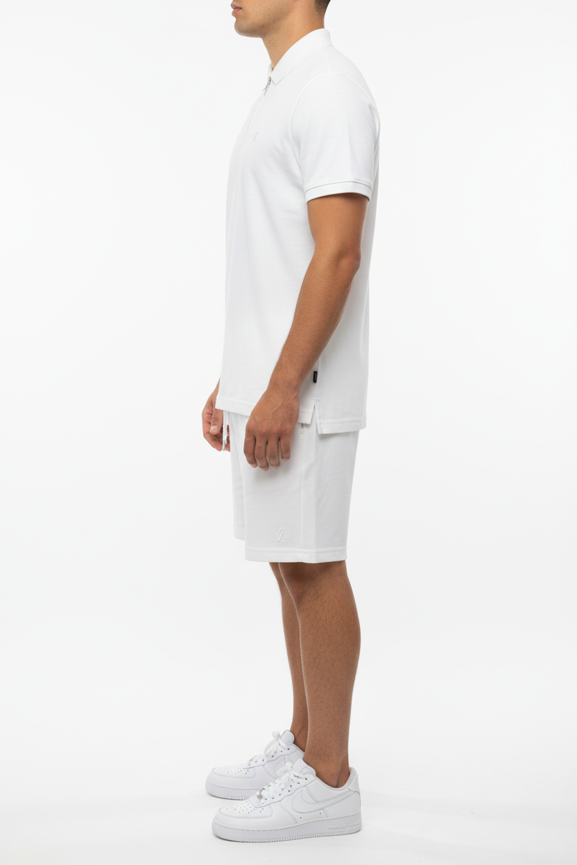 Ibiza Polo Sæt med Lynlås og Slim Fit Design