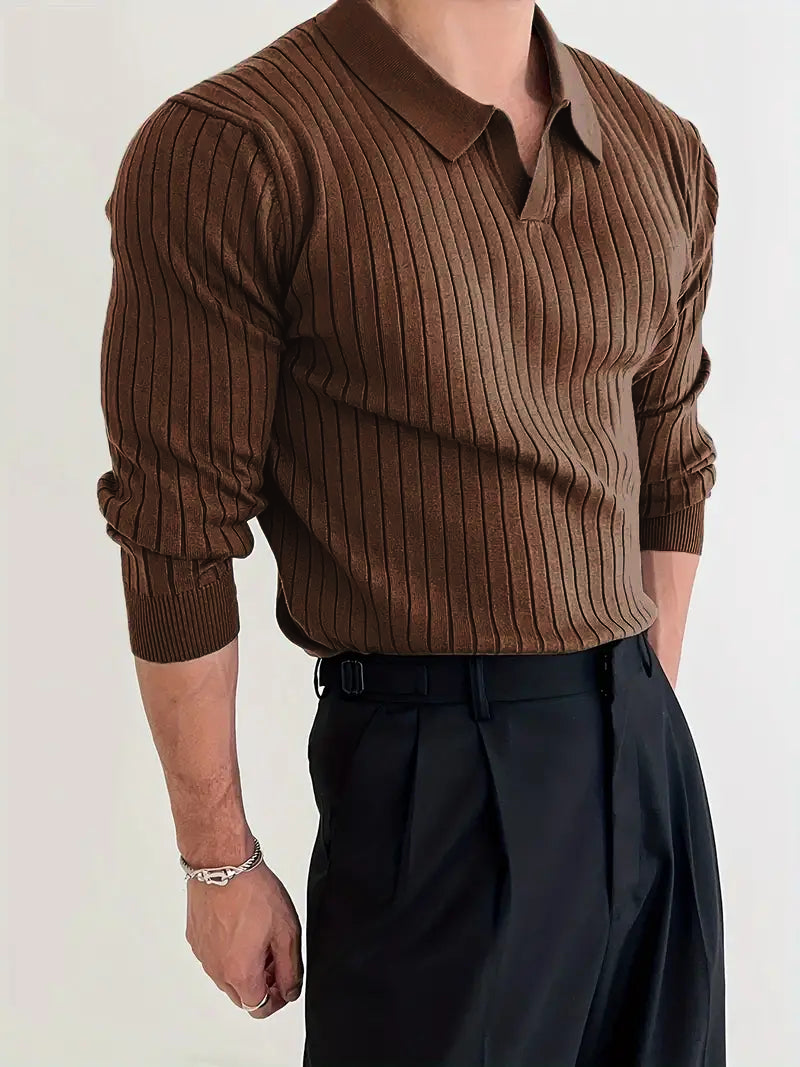 Polo Uomo Fred in Maglia a Costine