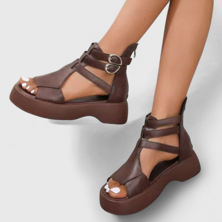 Sandali Platform Donna con Fasce Multiple e Suola Chunky – Stile Moderno e Comfort Estivo