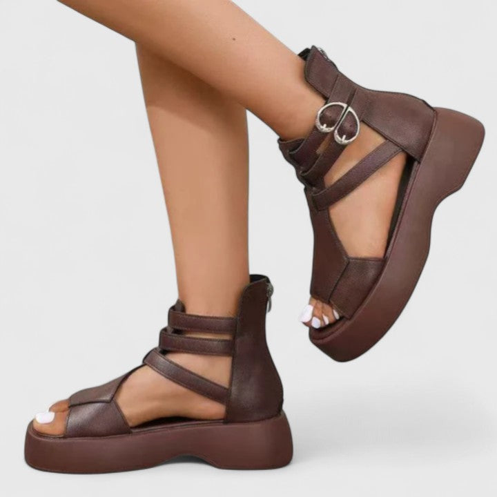 Sandali Platform Donna con Fasce Multiple e Suola Chunky – Stile Moderno e Comfort Estivo