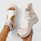 Sandali Platform Donna con Fasce Multiple e Suola Chunky – Stile Moderno e Comfort Estivo