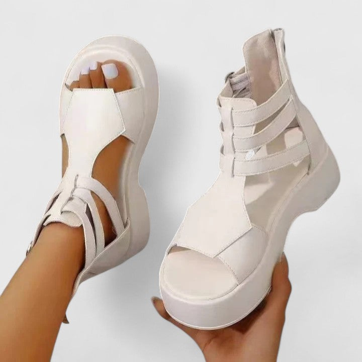 Sandali Platform Donna con Fasce Multiple e Suola Chunky – Stile Moderno e Comfort Estivo