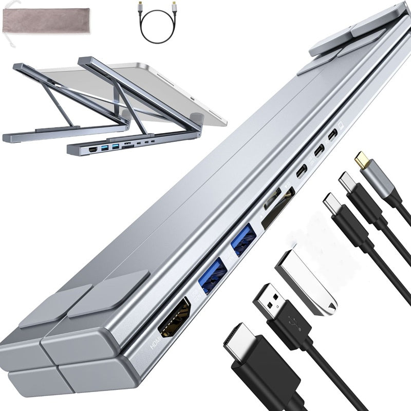 USB-C Dockingstation Laptopstativ 8i1 4K