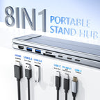 USB-C Dockingstation Laptopstativ 8i1 4K