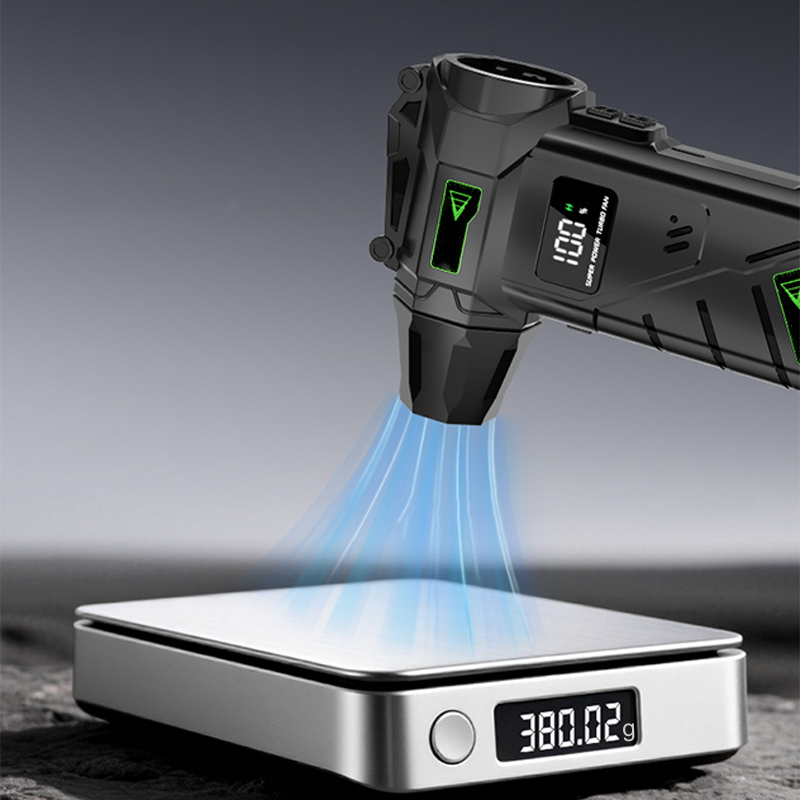 Turbo Ventilator Trådløs LED Display Kraftig Køling