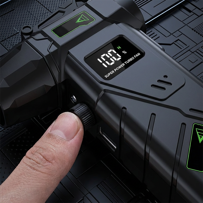Ventilatore Turbo Senza Fili con Display LED Potente Raffreddamento