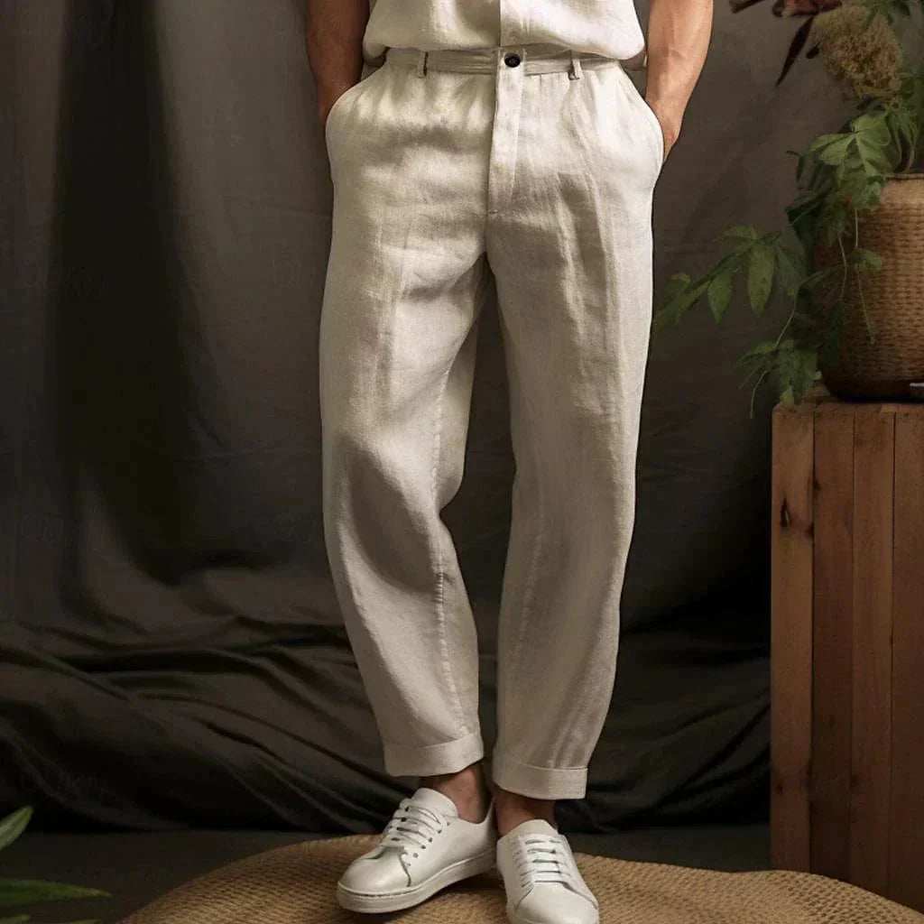Pantalon homme d’été en lin