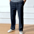 Pantaloni Uomo a Gamba Dritta con Coulisse